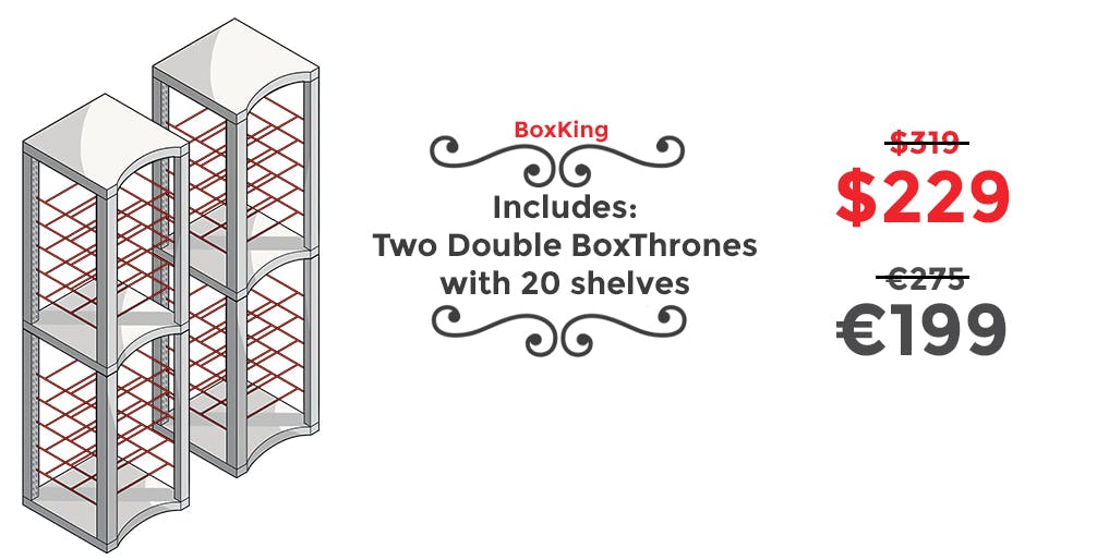 CrowdOx BoxThrone The Modular Board Game Shelving System