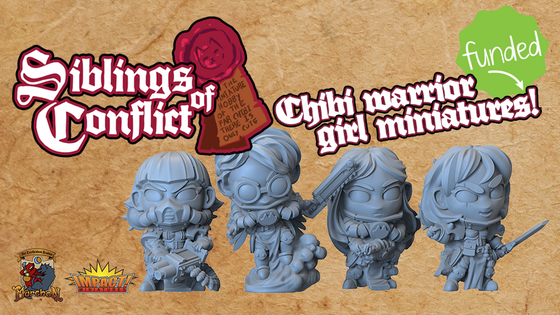 Chibi Siblings of Conflict Miniatures