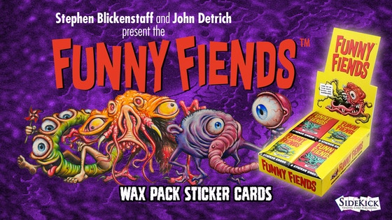 THE FUNNY FIENDS Wax Pack Sticker Cards