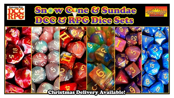 Snow Cone & Sundae DCC & RPG Dice Sets